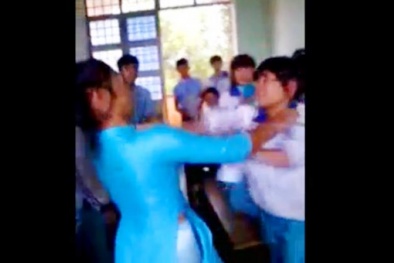 Kỷ luật 6 nữ sinh đánh nhau